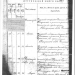 Метрическая книга на 1889 год  с записью № 251 о рождении Якова.